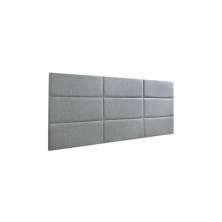Cabeceira Estofada Queen 9 Blocos Não é Segredo Suede Animale Cinza 160x90