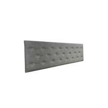 Cabeceira Estofada Queen Capitonê Não é Segredo Linho Cinza 160x60