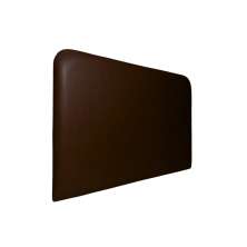 Cabeceira Estofada Queen Orgânica Não é Segredo Suede Animale Marrom Escuro 160x60