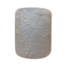 Puff Redondo Não é Segredo Astracan Pelúcia Cinza Rodinha 40x45 NSPR05TA-R
