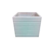 Vaso Madeira Rústico Não é Segredo Branco 40x36