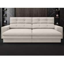 Sofá Pegasus 2,50m Assento Retrátil e Reclinável Velosuede Areia - NETSOFAS