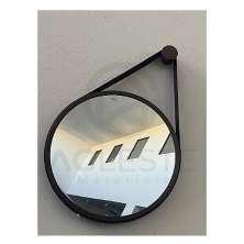 Espelho Adnet 40Cm Marrom Com Preto - Nacional Iluminação