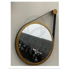 Espelho Adnet 40Cm Ouro Com Preto - Nacional Iluminação