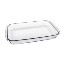 Assadeira Retangular Pequena Marinex Transparente