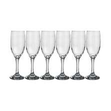 Conjunto de 6 Taças de Champagne Windsor Transparente