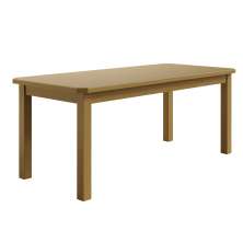 Mesa 200x88 Nogueira De Madeira Maciça Pinus Reforçada Para Cozinha Sala de Jantar Sfa