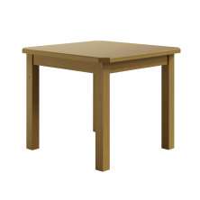 Mesa Quadrada Nogueira De Madeira Maciça Pinus 88x88 Para Cozinha Sala De Jantar Sfa