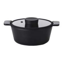 Caçarola 24cm/3,7L - Indução - Alumínio com Revestimento Cerâmico - VULKAN - Neoflam - Cor Preta