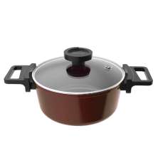 Caçarola 24cm/4,1L - Indução com Revestimento Cerâmico - Reverse - Neoflam - Cor Marrom Rosa