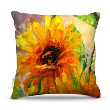 Almofada 40 x 40cm Nerderia e Lojaria bird folhas colorido