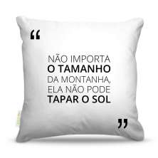 Almofada 40 x 40cm Nerderia e Lojaria frases caminho colorido
