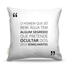 Almofada 40 x 40cm Nerderia e Lojaria frases colher colorido