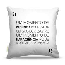 Almofada 40 x 40cm Nerderia e Lojaria frases consciencia limpa colorido