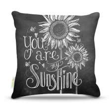 Almofada 40 x 40cm Nerderia e Lojaria lousa you make me happy colorido