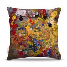 Almofada 40 x 40cm Nerderia e Lojaria nó amarelo colorido