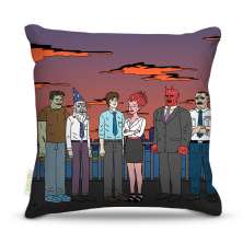 Almofada 40 x 40cm Nerderia e Lojaria ugly americans01 colorido