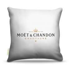 Almofada 45 x 45cm  Nerderia e Lojaria bebidas moet chandon branco colorido
