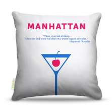 Almofada 45 x 45cm  Nerderia e Lojaria bebidas vetormanhattan colorido