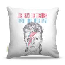 Almofada 45 x 45cm  Nerderia e Lojaria bowie pontialismo colorido
