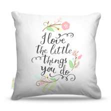 Almofada 45 x 45cm  Nerderia e Lojaria love little things colorido