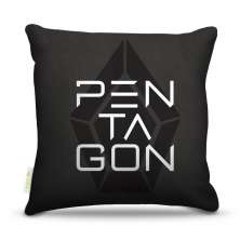 Almofada 45 x 45cm  Nerderia e Lojaria pop pentagon colorido