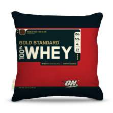 Almofada 45 x 45cm  Nerderia e Lojaria whey optmum colorido