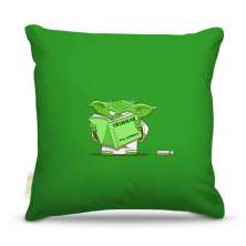 Almofada 45 x 45cm  Nerderia e Lojaria yoda grmar colorido
