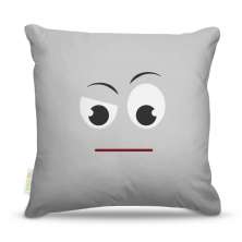 Almofada Carinha Cinza 45X45Cm