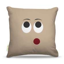 Almofada Carinha Marrom 45X45Cm