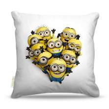 Almofada Coração Minions 45X45Cm