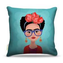 Almofada Frida Desenho Azul 45X45Cm
