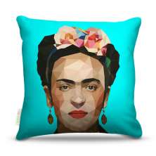 Almofada Frida Geometrica Ciano 45X45Cm