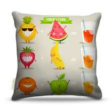 Almofada Frutas Sucos 40X40Cm