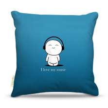 Almofada Nerderia I Love Music