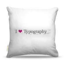 Almofada Nerderia Love Typography