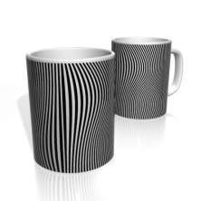 Caneca De Porcelana Nerderia e Lojaria 3D ONDA colorido
