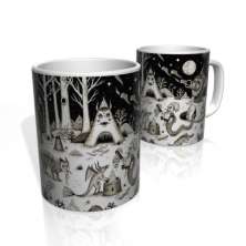 Caneca De Porcelana Nerderia e Lojaria ABTRATO SIN colorido
