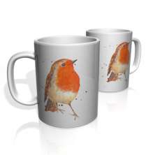 Caneca De Porcelana Nerderia e Lojaria BIRD LARANJA colorido
