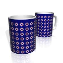 Caneca De Porcelana Nerderia e Lojaria boias colorido