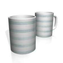 Caneca De Porcelana Nerderia e Lojaria faixas azul  colorido