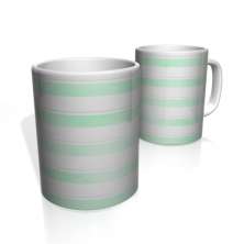 Caneca De Porcelana Nerderia e Lojaria faixas verde colorido