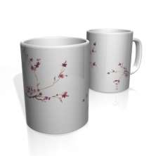 Caneca De Porcelana Nerderia e Lojaria flower purple colorido