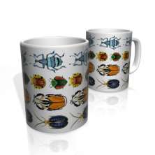 Caneca De Porcelana Nerderia e Lojaria insects  2 colorido