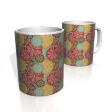 Caneca De Porcelana Nerderia e Lojaria limões colorido