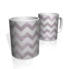 Caneca De Porcelana Nerderia e Lojaria linha zigzag roxo colorido