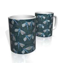 Caneca De Porcelana Nerderia e Lojaria mariposa colorido