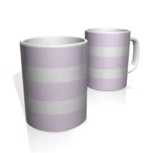 Caneca De Porcelana Nerderia e Lojaria roxo claro duas faixas colorido