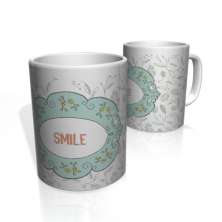 Caneca De Porcelana Nerderia e Lojaria smile colorido