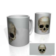 Caneca Nerderia Geometric Skull